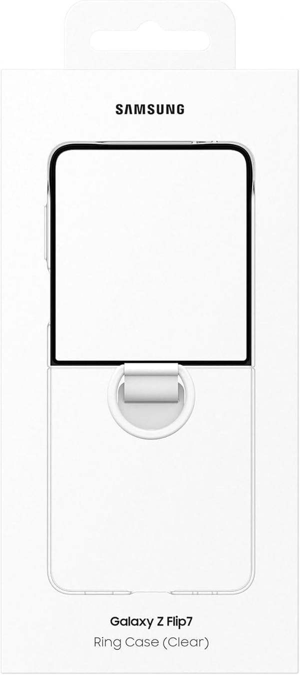 Samsung Galaxy Z Flip 7 6.9" Clear Case with Ring - EF-QF766CTEGWW