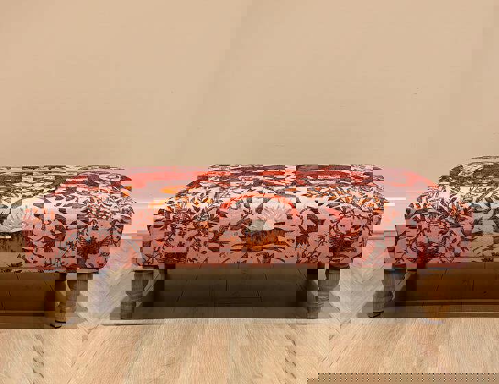 ISTOOLS Premium Pink Elephant Printed Footstool Pouffe Ottoman – Made to Measure