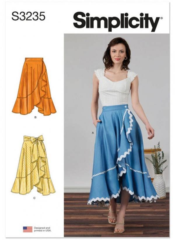 Simplicity Sewing Pattern 3235, Skirts for Women, B7 (6-8-10-12-14-16-18) - Intermediate