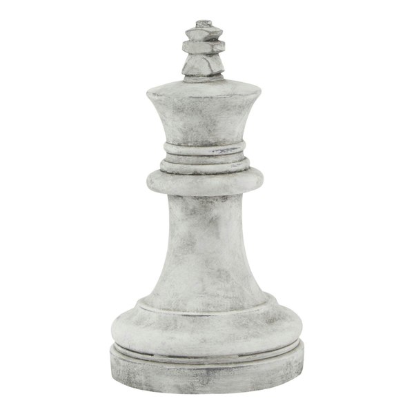 Hill Interiors Athena King Chess Piece Ornament - White