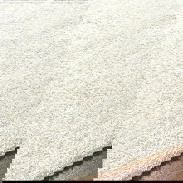 Livabliss Cloudy Shag-Solid Color Beige Plush Soft Pile Rug