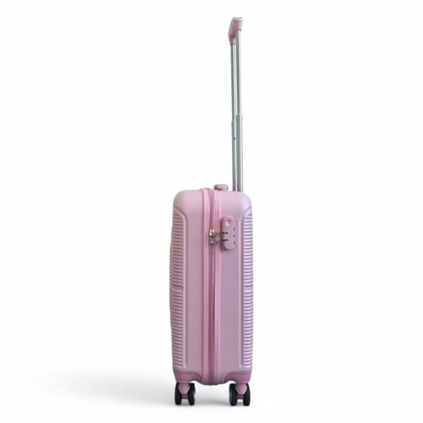 Infinity Luggage Robust ABS Hard Shell 8 Wheels Luggage Travel Holiday Cabin Suitcase Set