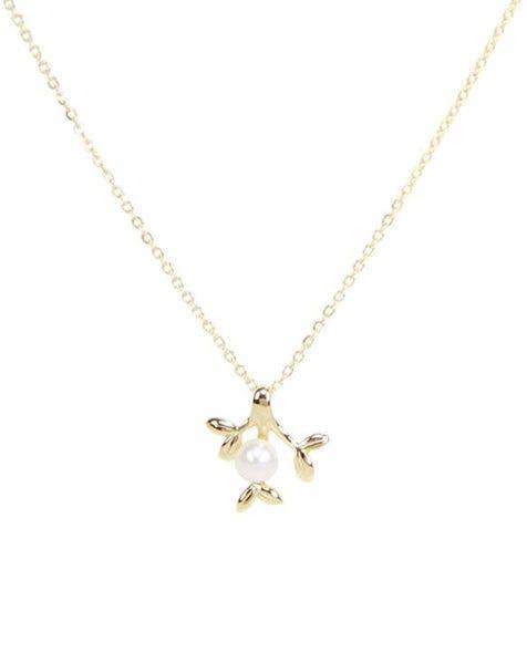 Gold Pearl Choker Necklace - Necklaces - Elk & Bloom