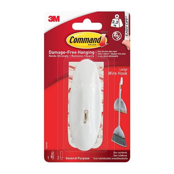 Command 17069 Large Wire Hook 2.2kg - One Colour - 