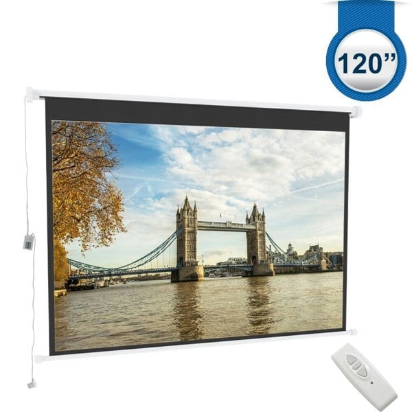 Wall Mount Electric Projector Screen for Home Theater Movie Projector Screens Living and Home