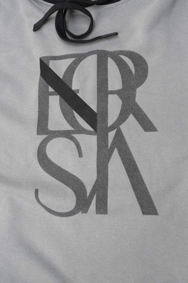 ENORSIA Mens Flock Print Overhead Hoodie