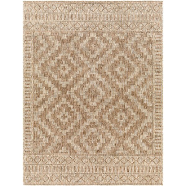Livabliss Tuareg TRG2351 Global Beige Ivory Graphic In- & Outdoor Jute-Look Rug