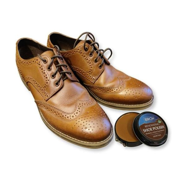 BIRCH Renovating Shoe Polish - Restores Colour and Nourishes Leather 50ml