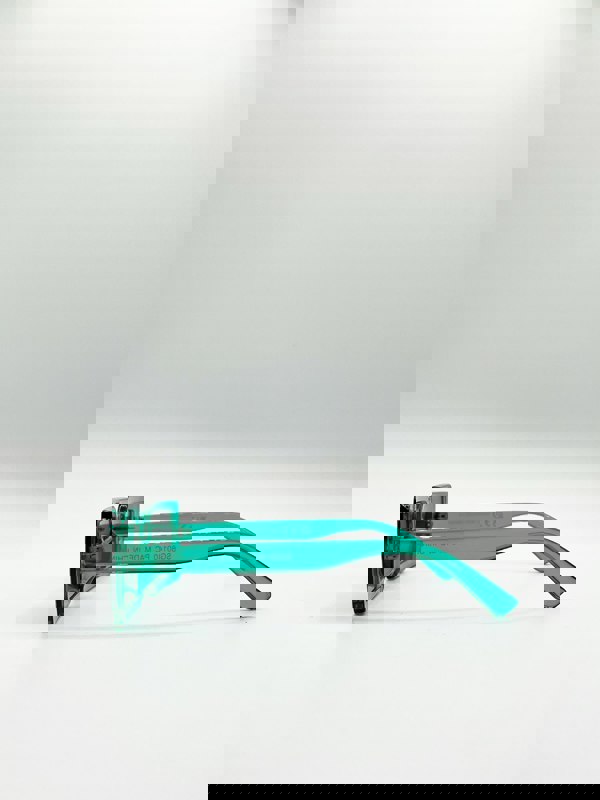 SVNX Light blue oversized rectangle plastic frame sunglasses