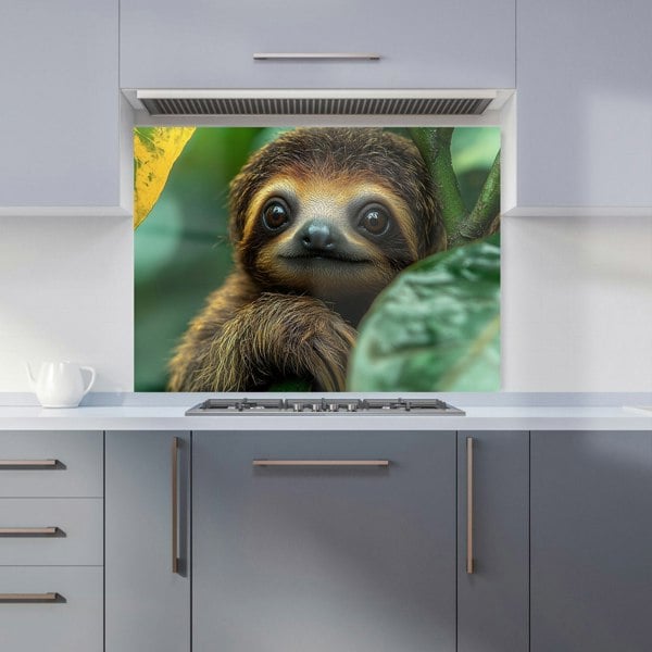 Warren Reed Sloth Kitchen Splashback - 00038