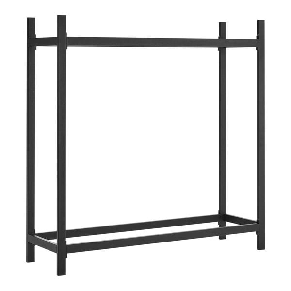 122cm W Iron Black Firewood Logs Holder Indoor Outdoor Log Racks Living and Home