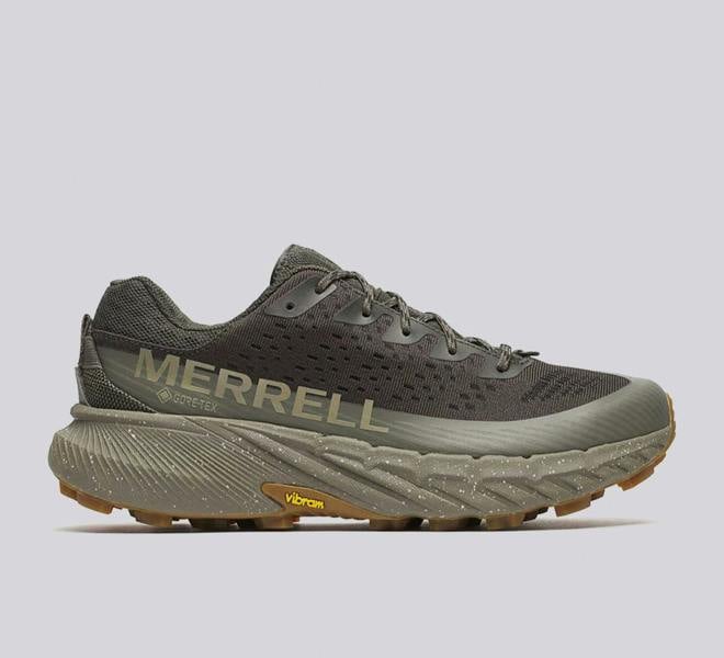 Merrell Mens Agility Peak 5 GTX Gore-Tex Trail Running Trainers Walking Shoes Beluga J068701
