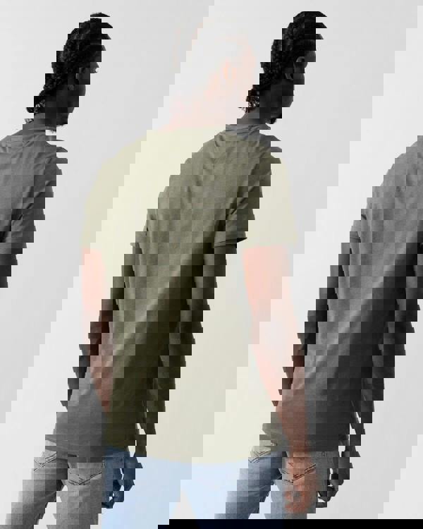 Tommy Hilfiger Tommy Logo Basic Mens T-Shirt - Battle Green - CHO - Designer Mens Logo T-Shirts