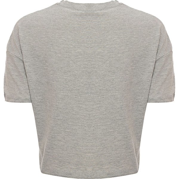 Hummer Hummel Womens Classic Chevron Crop T-Shirt in Grey