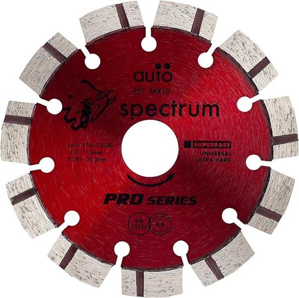 OX MX10  115-22 Spectrum Pro Laser Turbo Universal Diamond Blade