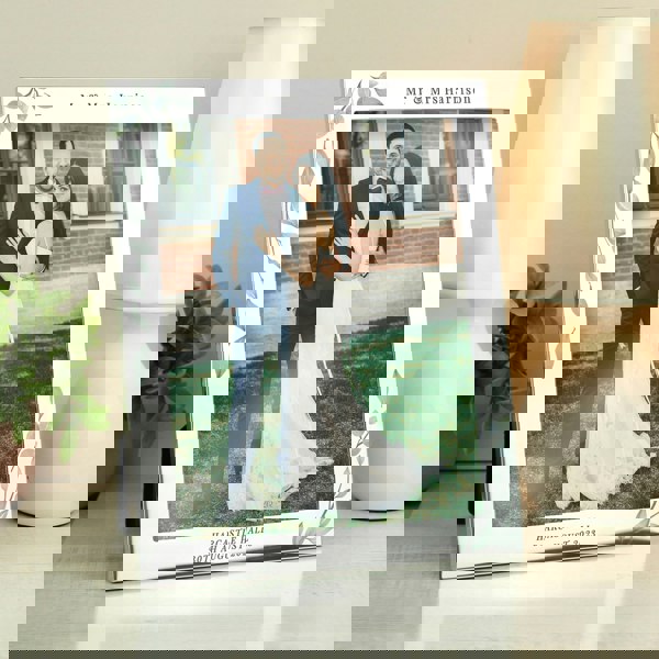 Personalised Memento Company Personalised Wedding 10x8 Silver Photo Frame