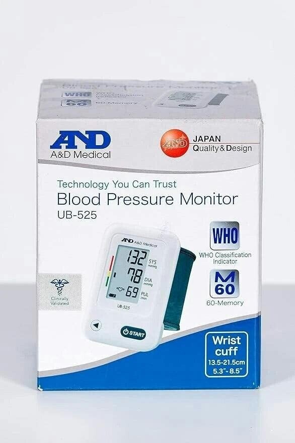 A&D Medical UB-525 Wrist Blood Pressure Monitor
