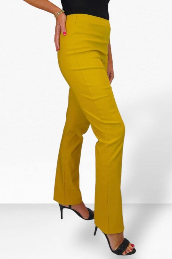 Paulo Due Women's Pull On Stretch Straight Leg Trousers