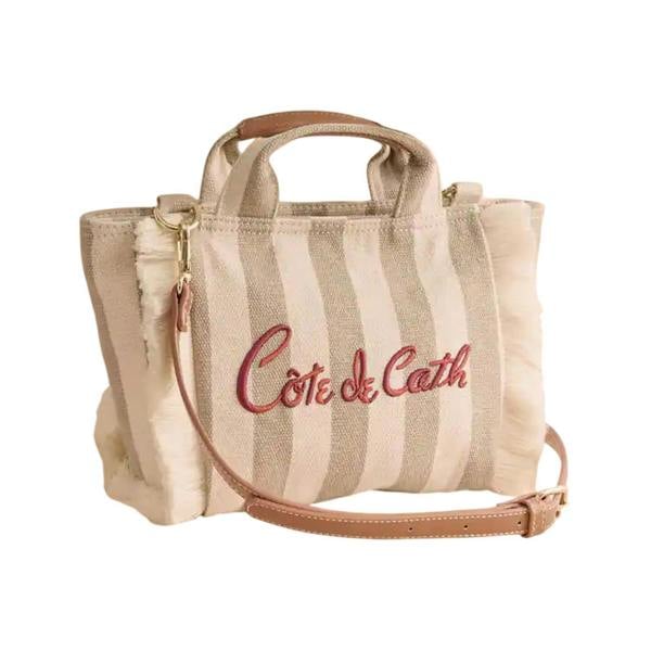Cath Kidston Stripe Mini Tote Bag - Neutral - 