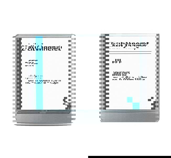 Durable Adhesive CLICK SIGN Wall Mounted Door Sign Holder | 149x105mm | Grey