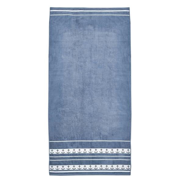 Anchors Blue Beach Towel