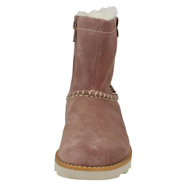 Clarks Girls Clarks Casual Fur Lined Boots Crown Piper