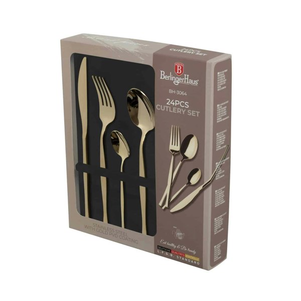 Packaging box of the Berlinger Haus BH/3064 24-Piece Cutlery Set.