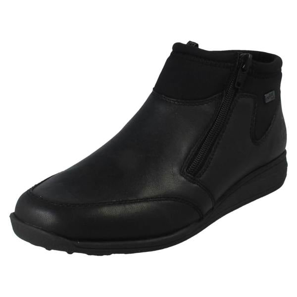 Rieker Ladies Rieker Extra Wide Double Zip Ankle Boots 47270