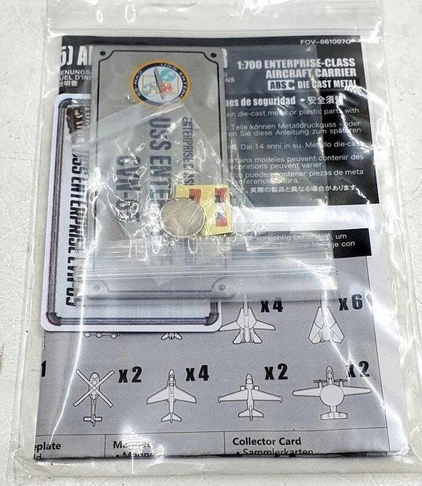 MCSlots Enterprise CVN65 Waterline 1:700 Scale Forces of Valor FOV861007C