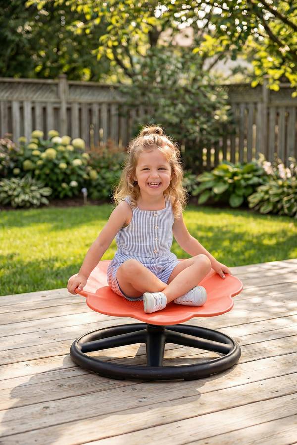 Flower Sensory Balance Training Spinning Chair for Kids