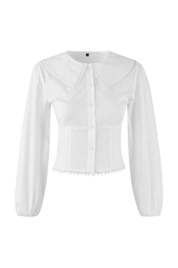 WOVCOR Poplin Shirt with Collar Detail