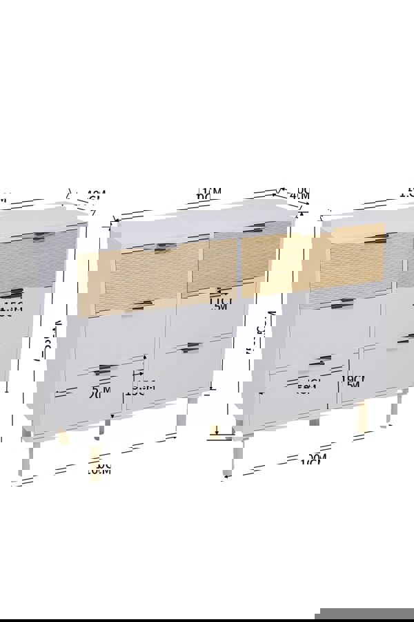 Living and Home Contemporary Wooden Storage Cabinet