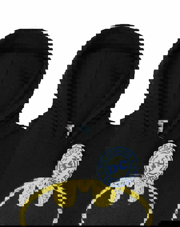 DC Comics Mens Black Batman Logo Hoodie