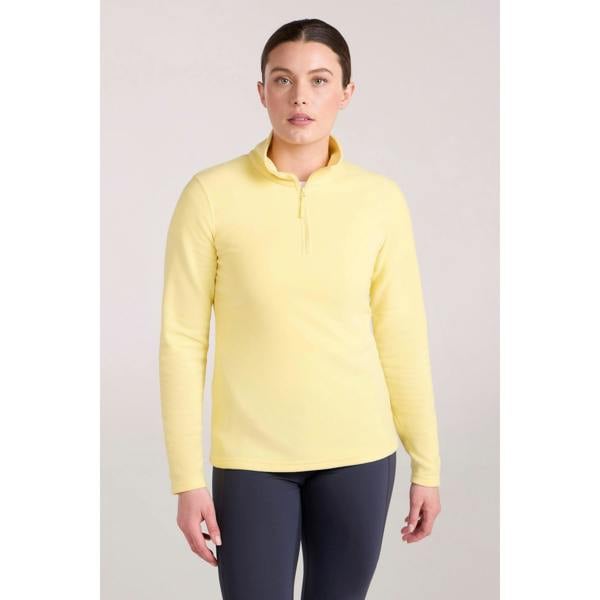 Mountain Warehouse Womens Camber II Fleece Top - Pale Yellow
