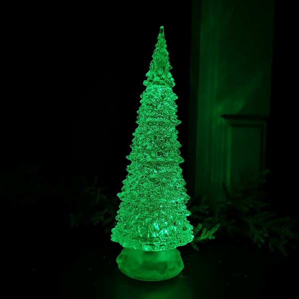 Samuel Alexander 30cm Dual Power Water Spinner Christmas Tree with Timer & Colour Changing LED's