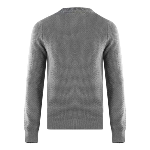 Lyle & Scott Basket Weave Knitted Sweater - Grey