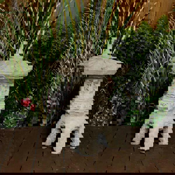 Kyoto-Style Cast Stone Pagoda Lantern