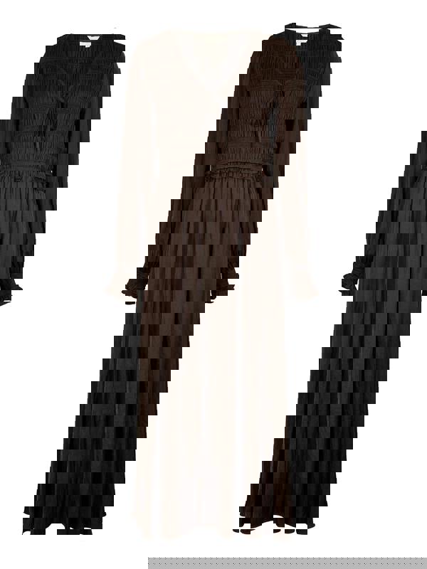 GWD Lydia Satin Chocolate Maxi Dress