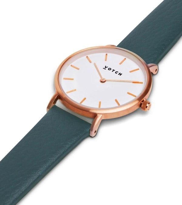 Votch Rose Gold & Juniper Watch | Petite