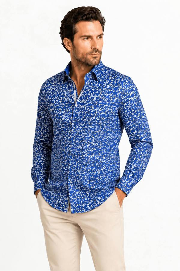 Ornamental Paisley Print Shirt - Claudio Lugli Shirts
