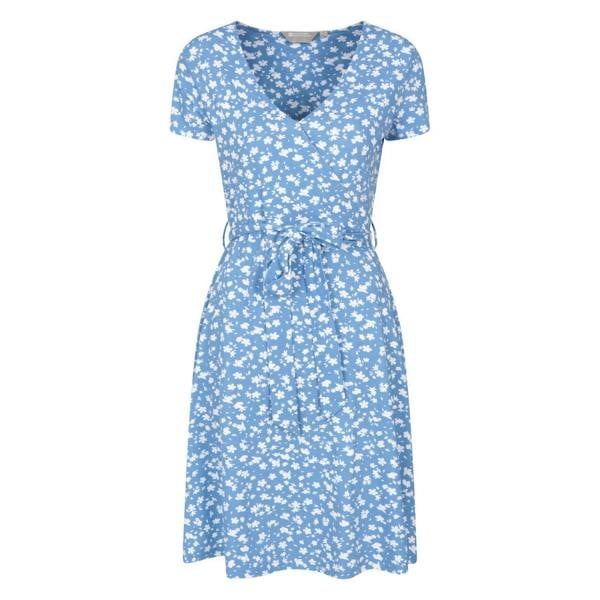 Mountain Warehouse Womens Santorini Jersey UV Protection Wrap Dress - Blue