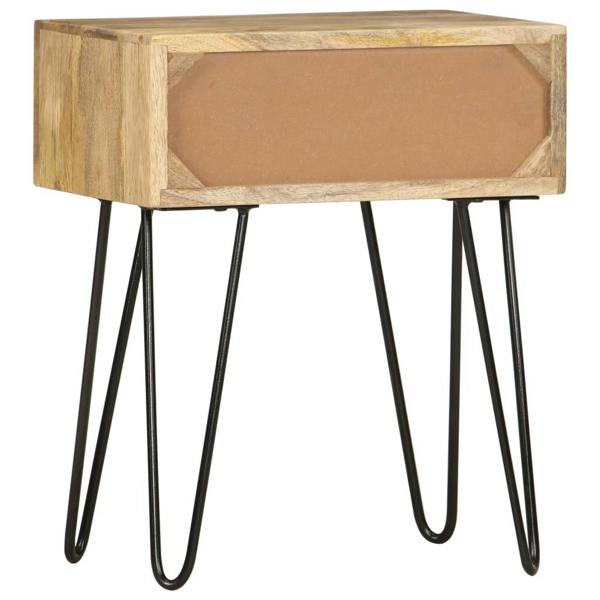 Berkfield Bedside Cabinet 40x30x50 cm Solid Mango Wood