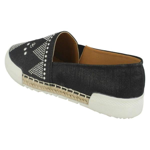 Savannah Ladies Savannah Rope Edge Espadrilles