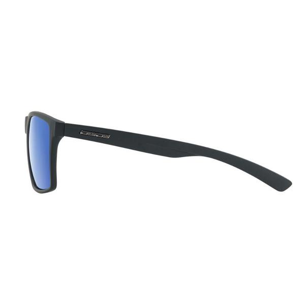 Dirty Dog VOLCANO - Satin Black with Polarized Blue Mirror Lens