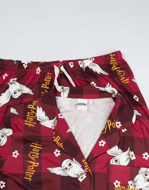 Harry Potter Womens Red Character Long Sleeve Long Leg Pyjama Set