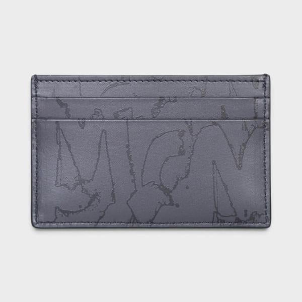 Alexander McQueen Logo Graffiti All-over Print Cardholder Black