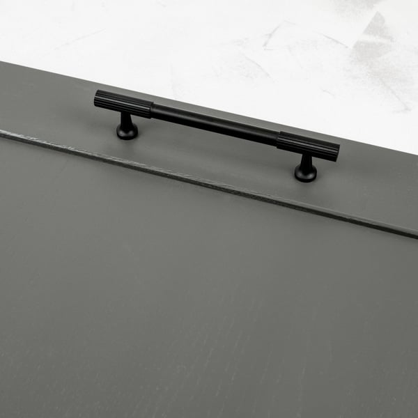 Handle & Home Matt Black Reeded Knob/Handles