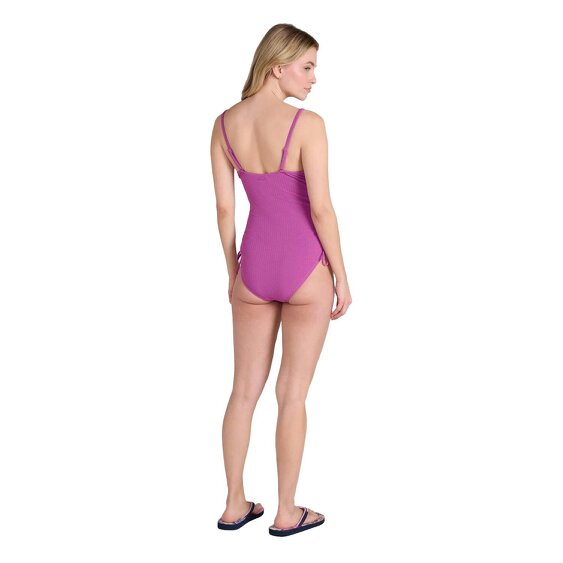 Animal Womens Madelyn Side Tie One Piece Swimsuit - Purple
