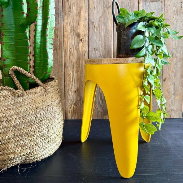 Love Frankie Tripod Stool Sunshine Yellow - Small