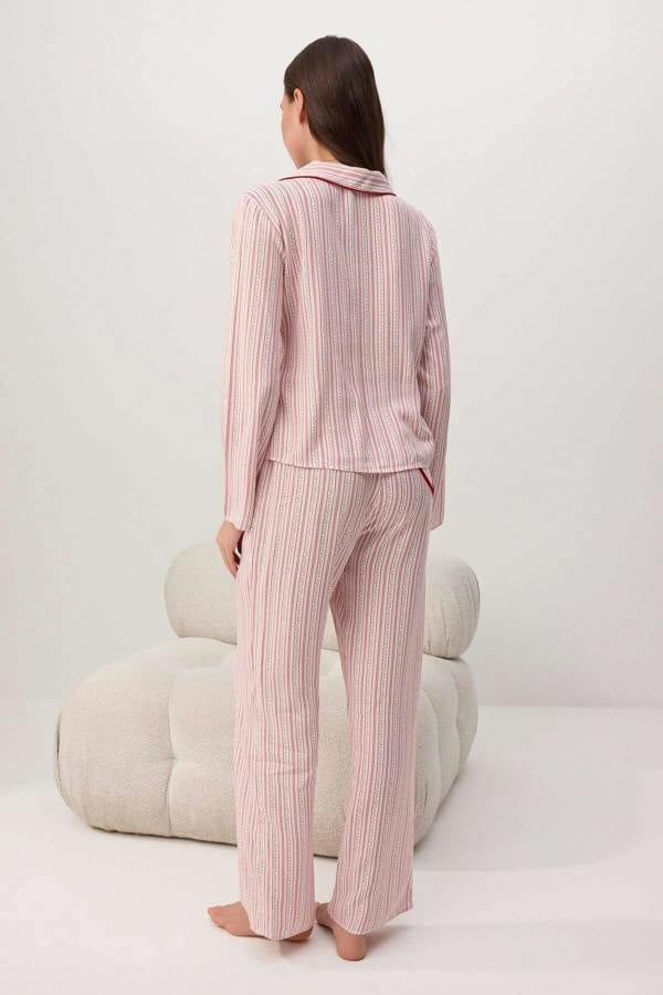 Long Sleeve Shirt and Trouser Pyjama Set